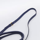 PRADA Hand Bag Leather 2way Blue Gold Auth ep17141V-10