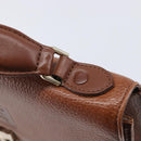 Burberrys Hand Bag Leather Brown Gold Auth ep17148-14