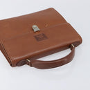 Burberrys Hand Bag Leather Brown Gold Auth ep17148-6