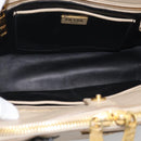PRADA Hand Bag Leather 2way Beige Gold Auth ep17149V-20