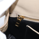 PRADA Hand Bag Leather 2way Beige Gold Auth ep17149V-24