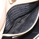 PRADA Hand Bag Leather 2way Beige Gold Auth ep17149V-25