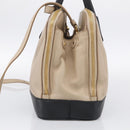 PRADA Hand Bag Leather 2way Beige Gold Auth ep17149V-5