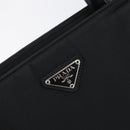 PRADA Tote Bag Nylon Black Silver Auth ep17150-14
