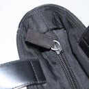 PRADA Tote Bag Nylon Black Silver Auth ep17150-16