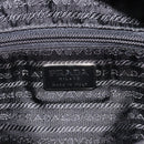PRADA Tote Bag Nylon Black Silver Auth ep17150-17