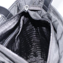 PRADA Tote Bag Nylon Black Silver Auth ep17150-19