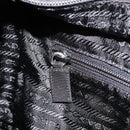 PRADA Tote Bag Nylon Black Silver Auth ep17150-21
