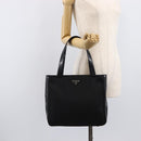 PRADA Tote Bag Nylon Black Silver Auth ep17150-24