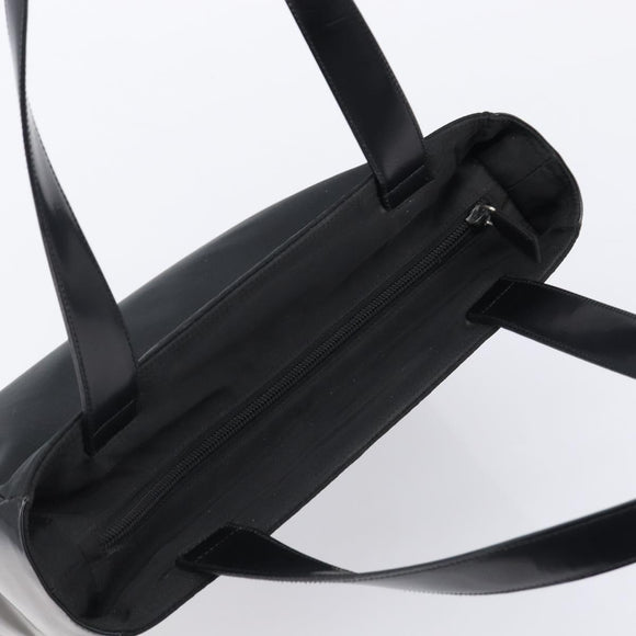 PRADA Tote Bag Nylon Black Silver Auth ep17150