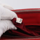 PRADA Hand Bag Safiano Leather 2way Red Silver Auth ep17151V-26