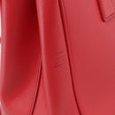 PRADA Hand Bag Safiano Leather 2way Red Silver Auth ep17151V-6