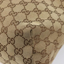 GUCCI GG Canvas Web Sherry Line Shoulder Bag Beige Silver 189751 Auth ep17155-10