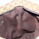 GUCCI GG Canvas Web Sherry Line Shoulder Bag Beige Silver 189751 Auth ep17155-19