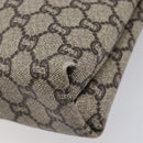 GUCCI GG Plus Supreme Web Sherry Line Tote Bag PVC Beige Gold Auth ep17160-12