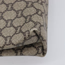 GUCCI GG Plus Supreme Web Sherry Line Tote Bag PVC Beige Gold Auth ep17160-13