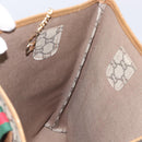 GUCCI GG Plus Supreme Web Sherry Line Tote Bag PVC Beige Gold Auth ep17160-18