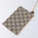 GUCCI GG Plus Supreme Web Sherry Line Tote Bag PVC Beige Gold Auth ep17160-22