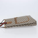 GUCCI GG Plus Supreme Web Sherry Line Tote Bag PVC Beige Gold Auth ep17160-5