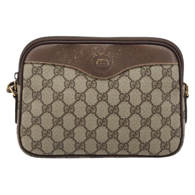 GUCCI GG Supreme Shoulder Bag PVC Beige Gold 007 115 6428 Auth ep17161 - 0