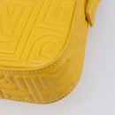 FENDI Mamma Baguette Shoulder Bag Leather Yellow Gold Auth ep17165SAM-12