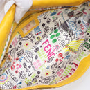 FENDI Mamma Baguette Shoulder Bag Leather Yellow Gold Auth ep17165SAM-21