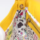 FENDI Mamma Baguette Shoulder Bag Leather Yellow Gold Auth ep17165SAM-23