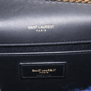 Saint Laurent Kate Chain Shoulder Bag Tweed Blue Gold Auth ep17166M-19