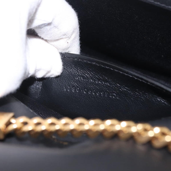 Saint Laurent Kate Chain Shoulder Bag Tweed Blue Gold Auth ep17166M