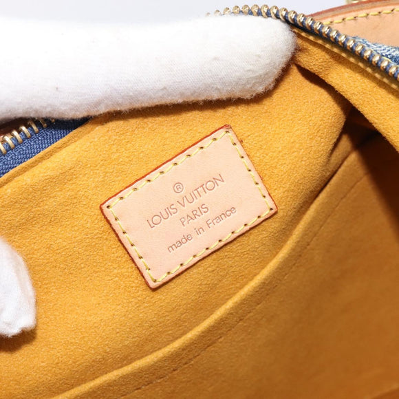 LOUIS VUITTON Monogram Denim Buggy PM Bag Blue M95049 LV Auth ep17172SAV