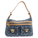 LOUIS VUITTON Monogram Denim Buggy PM Bag Blue M95049 LV Auth ep17172SAV-2