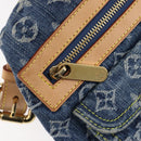 LOUIS VUITTON Monogram Denim Buggy PM Bag Blue M95049 LV Auth ep17172SAV-22