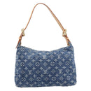 LOUIS VUITTON Monogram Denim Buggy PM Bag Blue M95049 LV Auth ep17172SAV-3