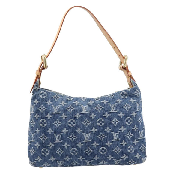 LOUIS VUITTON Monogram Denim Buggy PM Bag Blue M95049 LV Auth ep17172SAV
