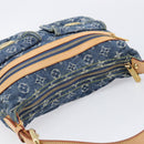 LOUIS VUITTON Monogram Denim Buggy PM Bag Blue M95049 LV Auth ep17172SAV-6