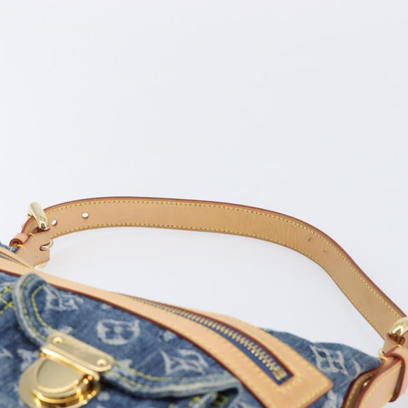 LOUIS VUITTON Monogram Denim Buggy PM Bag Blue M95049 LV Auth ep17172SAV