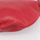 GUCCI Shoulder Bag Leather Red Gold 154401 Auth ep17176A-10