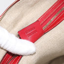 GUCCI Shoulder Bag Leather Red Gold 154401 Auth ep17176A-23