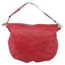 GUCCI Shoulder Bag Leather Red Gold 154401 Auth ep17176A-3