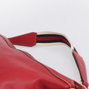GUCCI Shoulder Bag Leather Red Gold 154401 Auth ep17176A-8