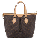 LOUIS VUITTON Monogram Palermo PM Tote Bag M40145 LV Auth ep17177V-3
