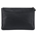 FENDI Monster Clutch Bag Leather Black Silver Auth ep17180A-3