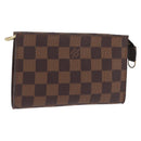 LOUIS VUITTON Damier Ebene Marais Pouch Pouch LV Auth ep17183-1