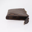 LOUIS VUITTON Damier Ebene Marais Pouch Pouch LV Auth ep17183-4