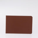 LOUIS VUITTON Pass Case Leather 4 Set Brown LV Auth ep17184-10