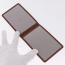 LOUIS VUITTON Pass Case Leather 4 Set Brown LV Auth ep17184-16