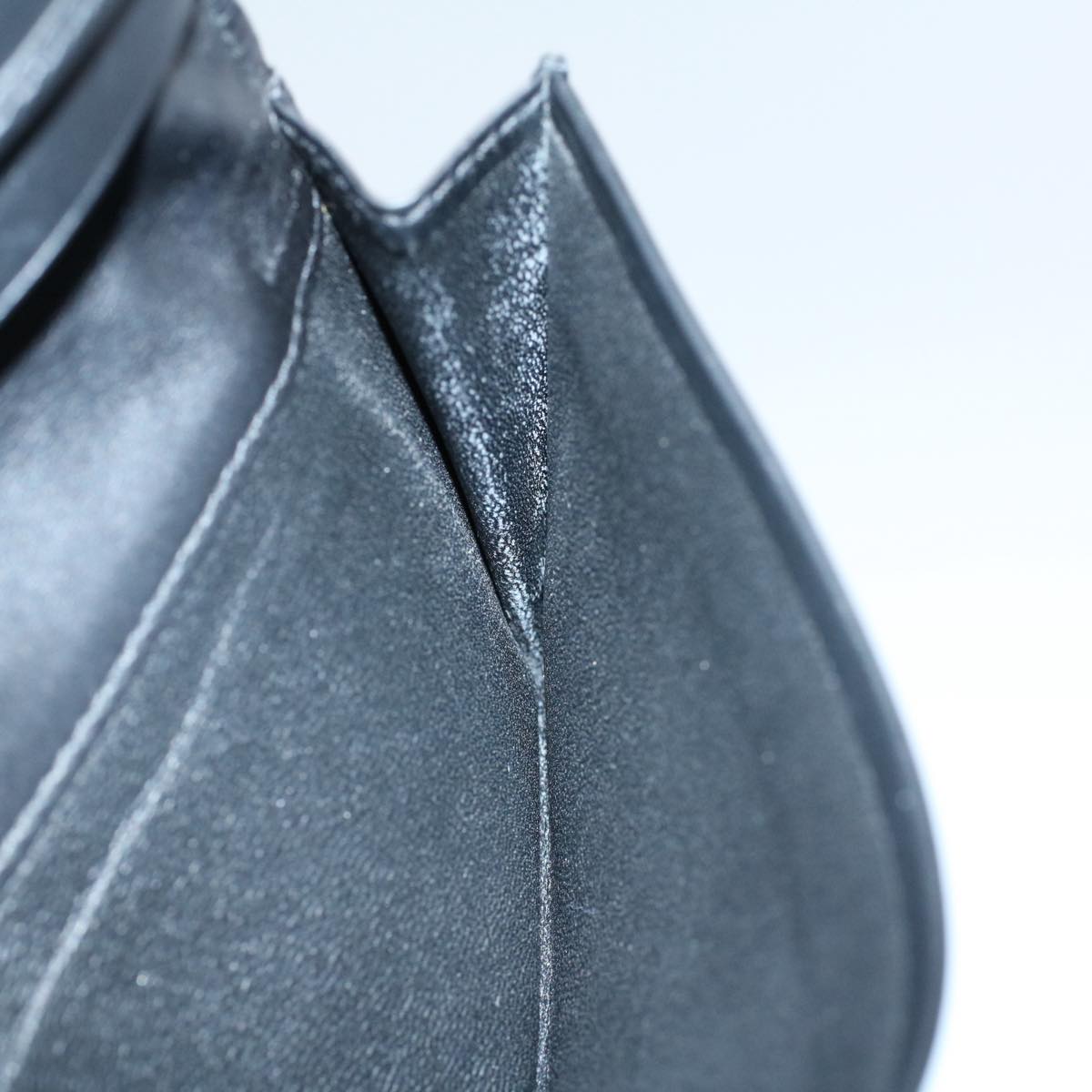 BOTTEGAVENETA INTRECCIATO Long Wallet Leather Black Auth ep1751