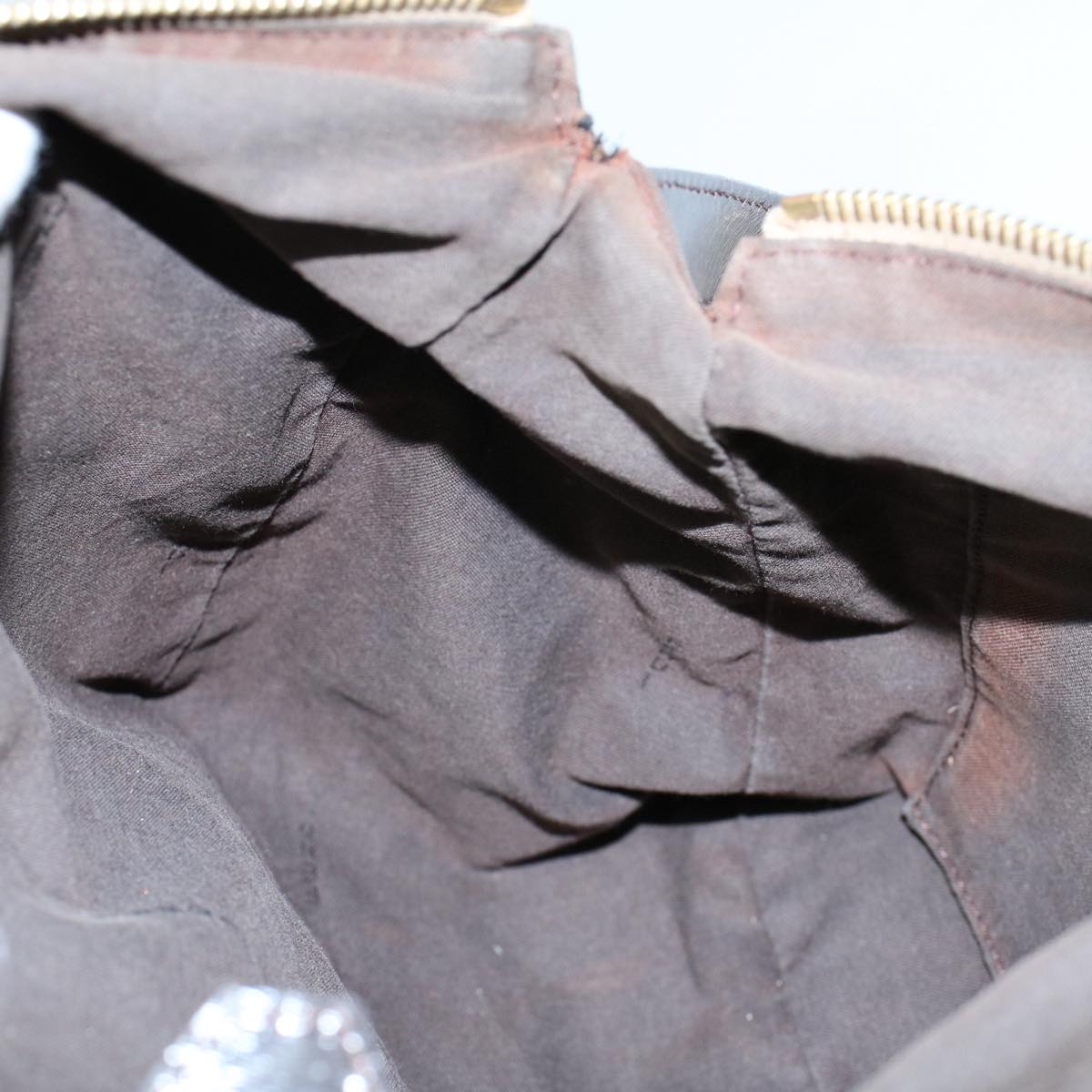 FENDI Zucchino Canvas Shoulder Bag Brown Auth ep1788
