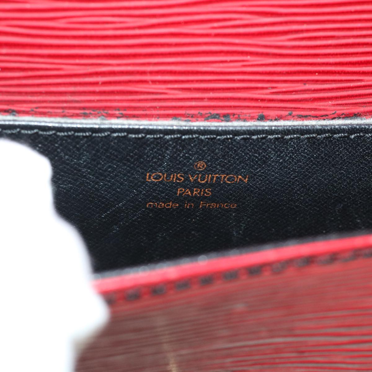 LOUIS VUITTON Epi Saint Cloud PM Shoulder Bag Red M52217 LV Auth ep1801