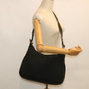 GUCCI Shoulder Bag Canvas Leather Black Auth ep1875-24